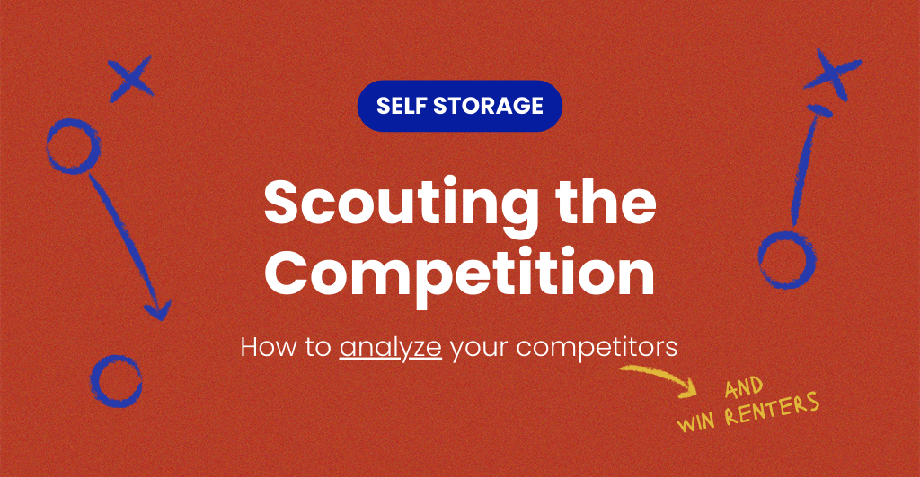 "Scouting the Competition" on a burnt orange background with Xs and Os